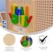 Flash Furniture Bright Beginnings Commercial Grade STEAM Wall Activity Board with Natural Finish and Multicolor Accents, Counting MK-ME09524-GG - alternate 10